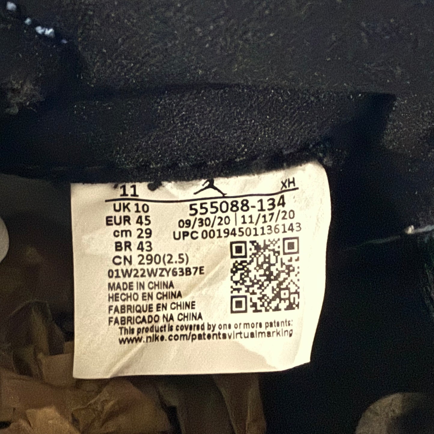 SIZE 11 - Jordan 1 Retro High OG 'University Blue' (Used)