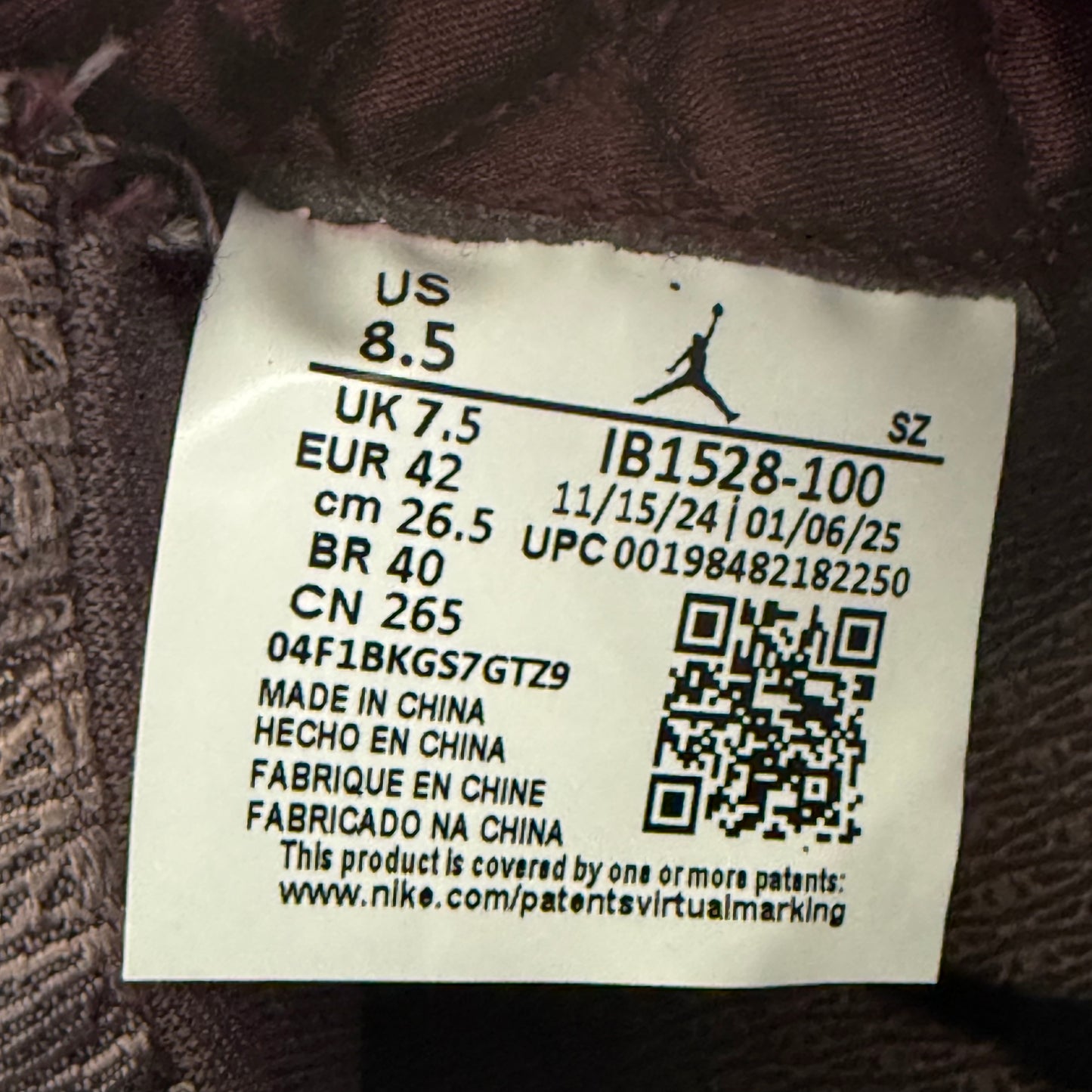 Size 8.5 - A Ma Maniére x Jordan 5 Retro OG 'Black Collective' (Used)