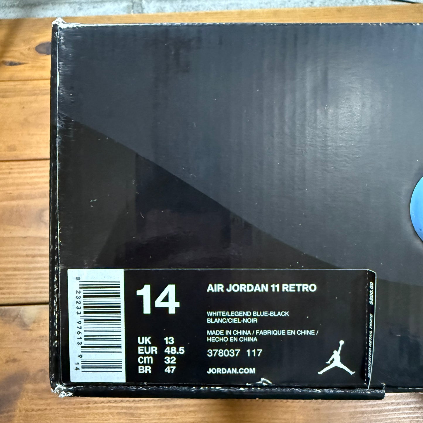 SIZE 14 - Jordan 11 Retro 'Legend Blue' 2014 (Used)
