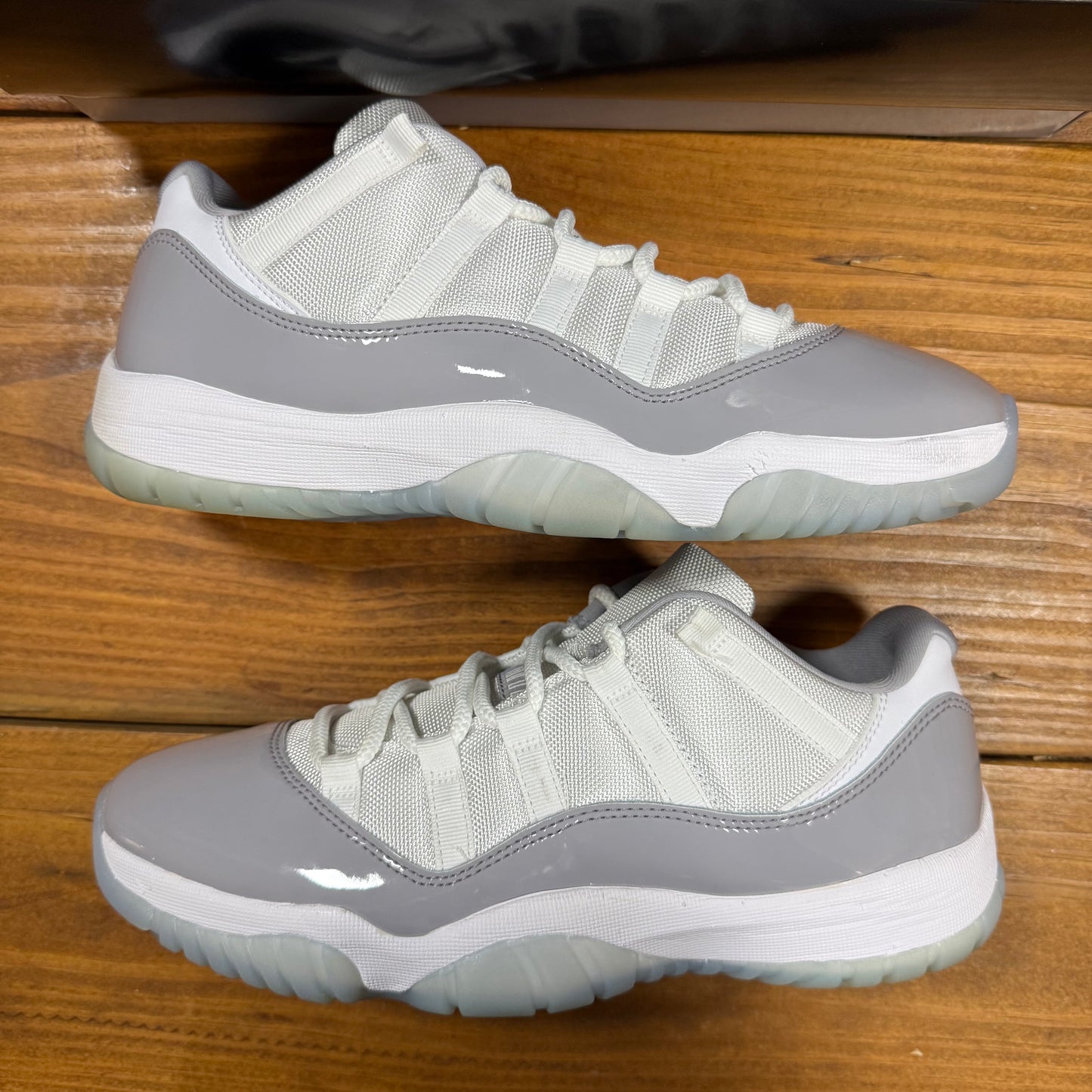 SIZE 10 - Jordan 11 Retro Low 'Cement Grey' (Used)