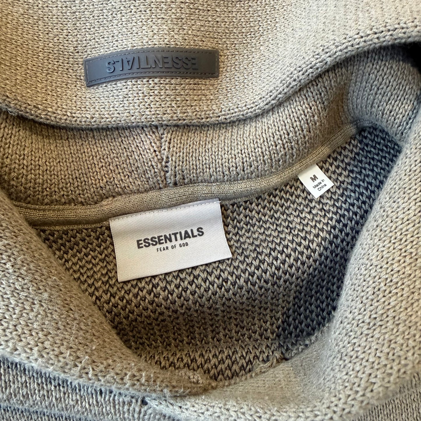 Fear of God ESSENTIALS Knit Hoodie 'Brown'