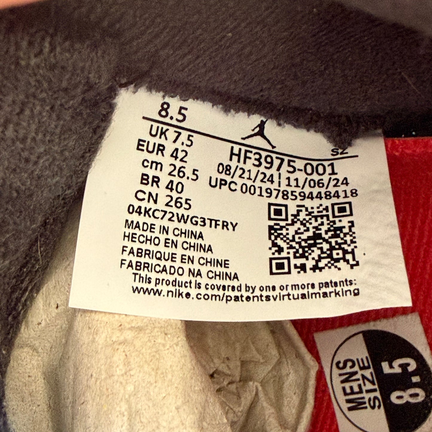 Size 8.5 - Jordan 5 Retro OG 'Black Metallic Reimagined' (Used)