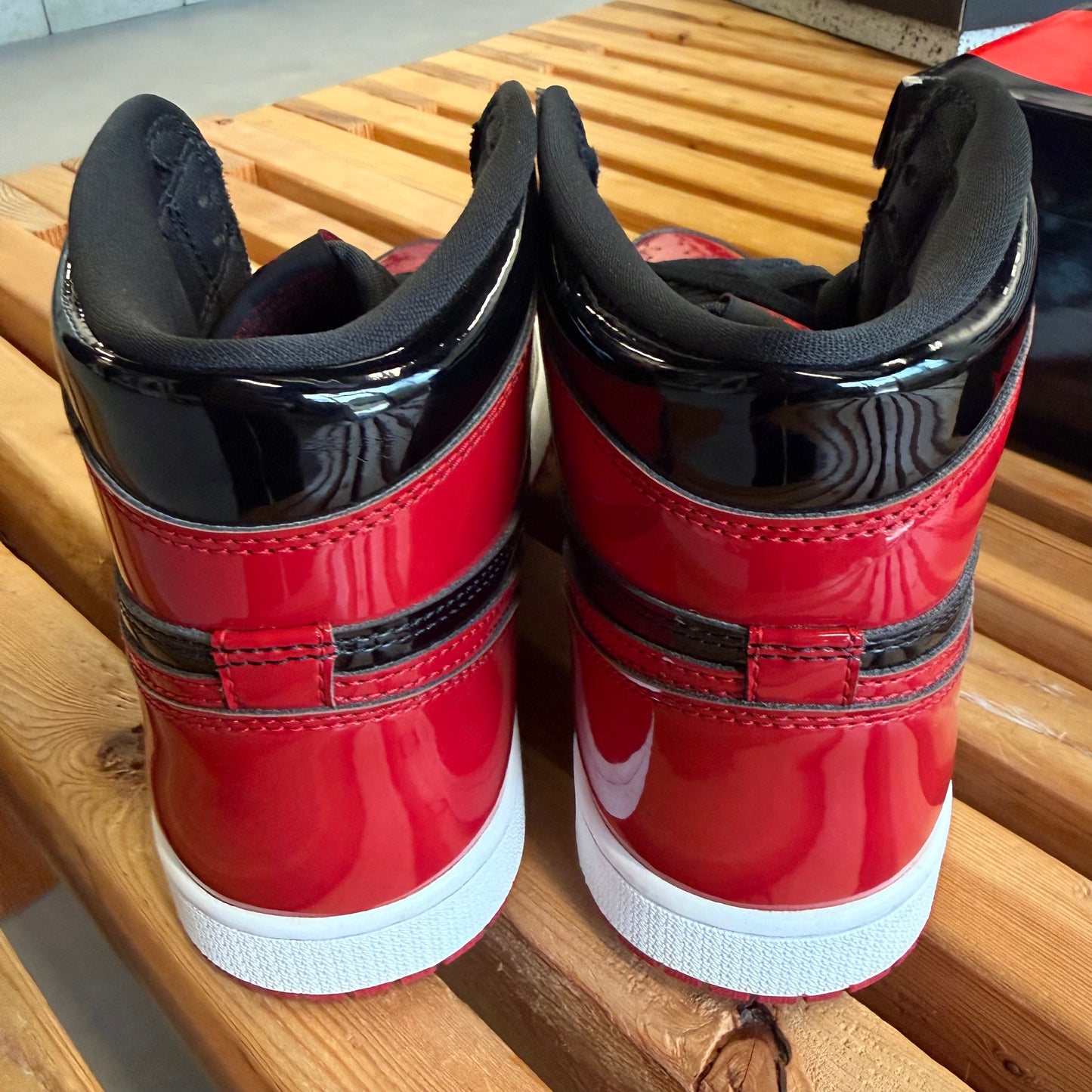 Size 9 - Jordan 1 Retro High OG 'Patent Bred' (Used)