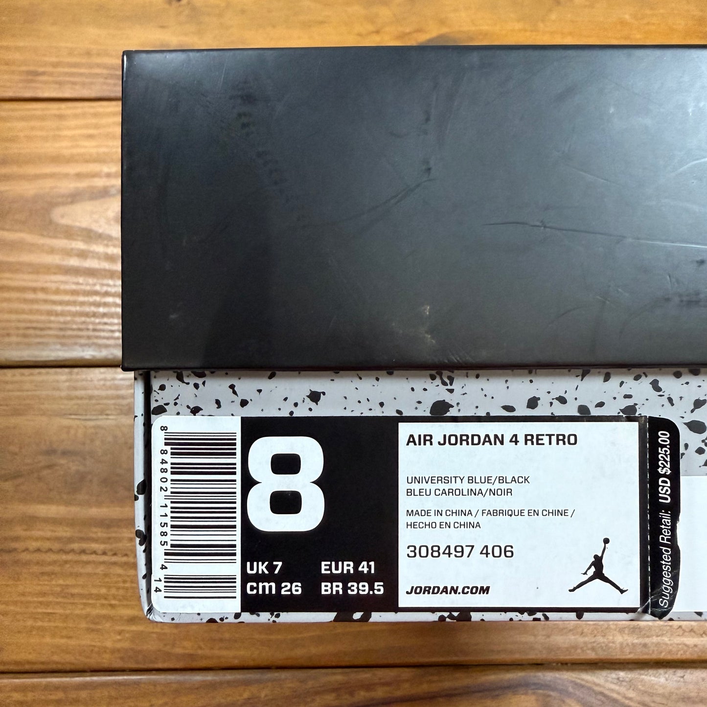 SIZE 8 - Travis Scott x Jordan 4 Retro 'Cactus Jack' (Used)