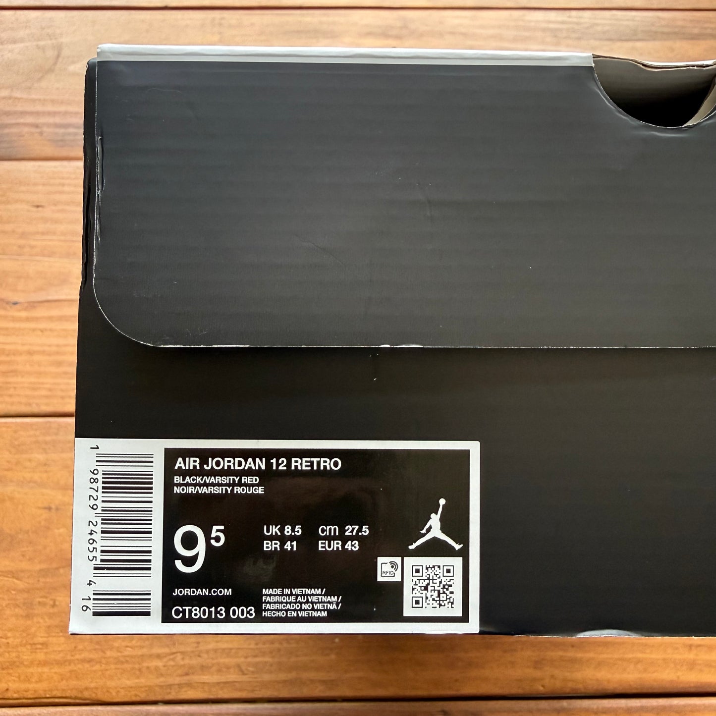 Size 9.5 - Jordan 12 Retro 'Bloodline' (Used)