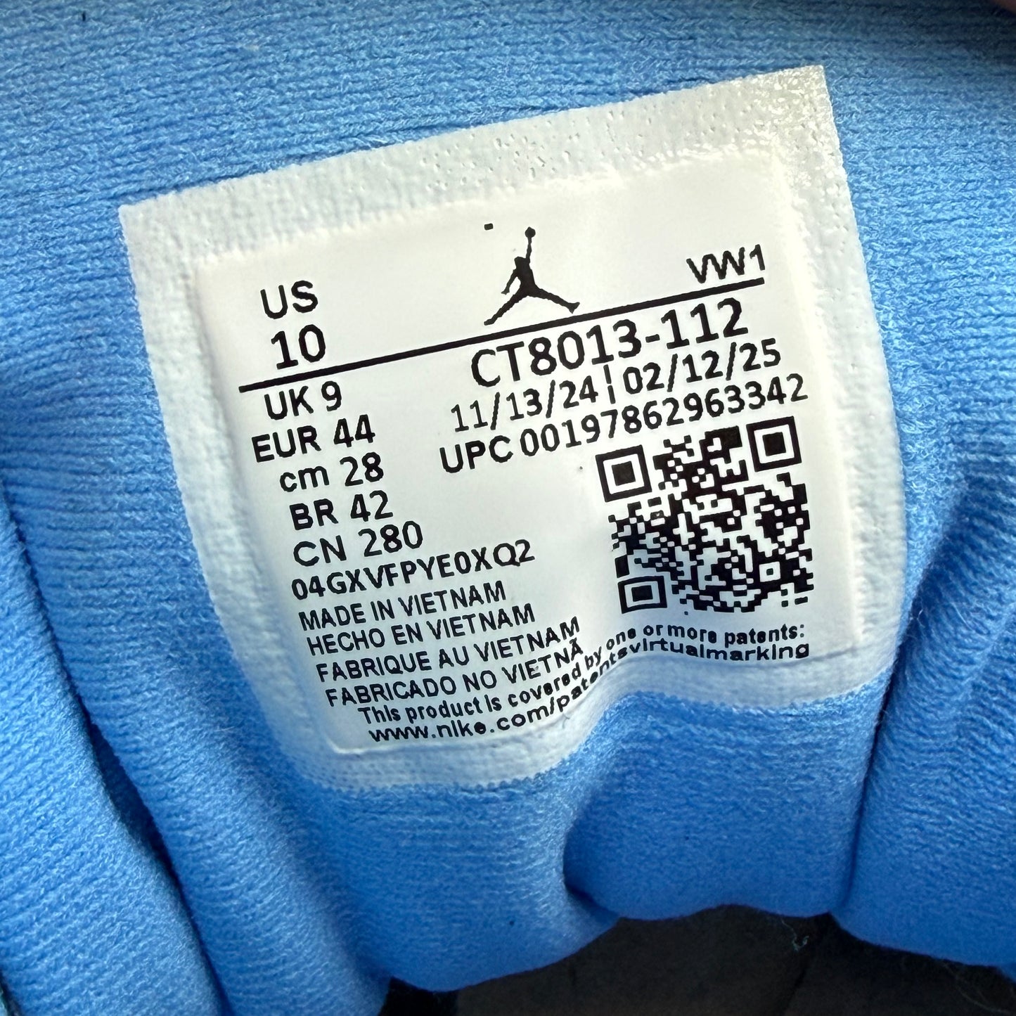 Size 10 - Jordan 12 Retro 'Melo' 2025 (Used/No Box)