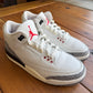 Size 8 - Jordan 3 Retro 'White Cement Reimagined' (Used)