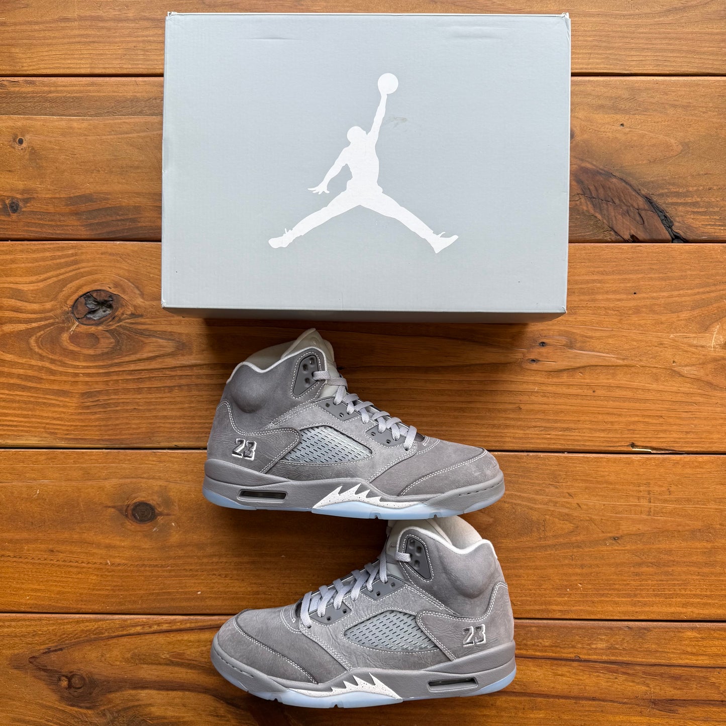 Size 11 - Jordan 5 Retro 'Wolf Grey' 2026 (Used/Missing Lacelocks)