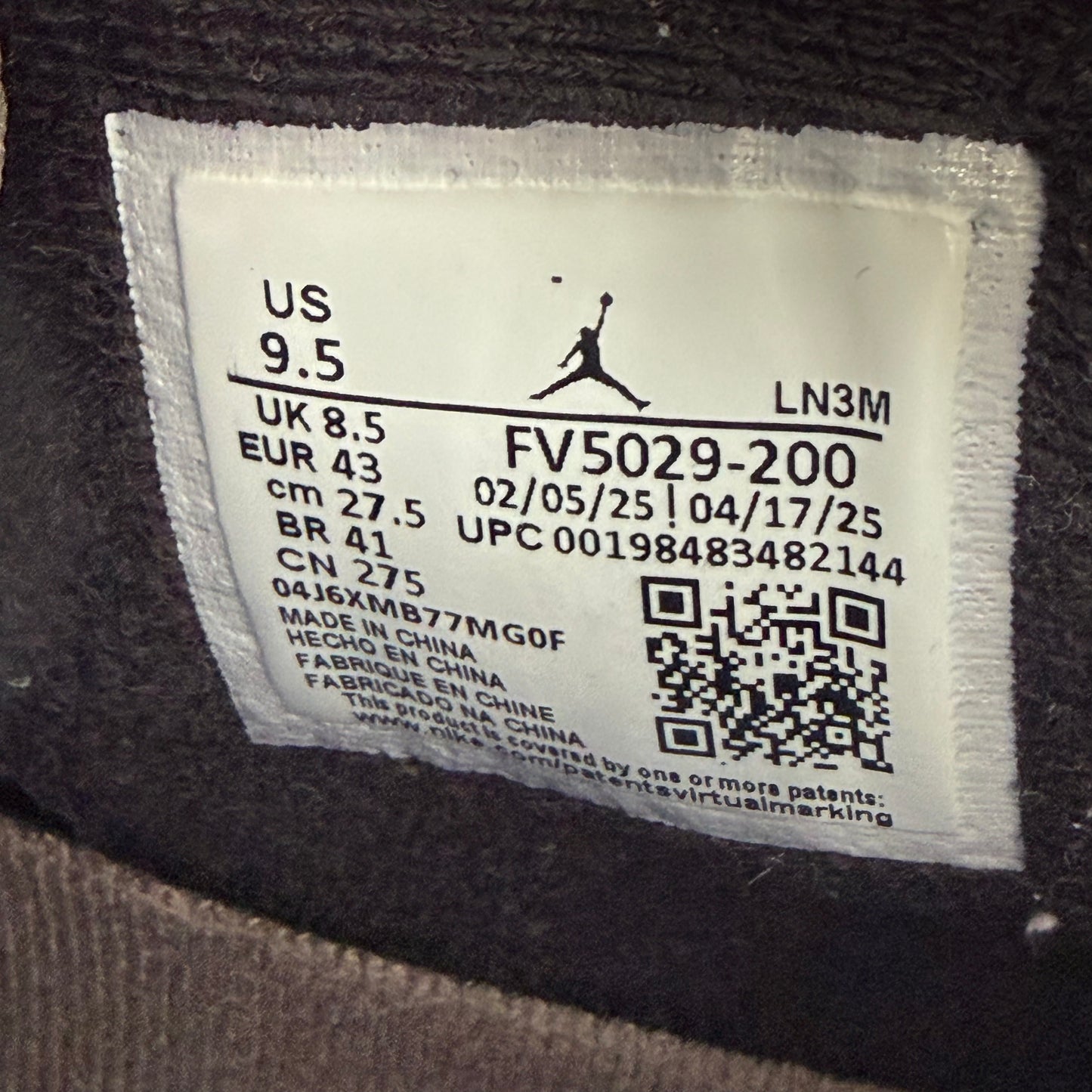 Size 9.5 - Jordan 4 Retro 'Cave Stone' (Used)