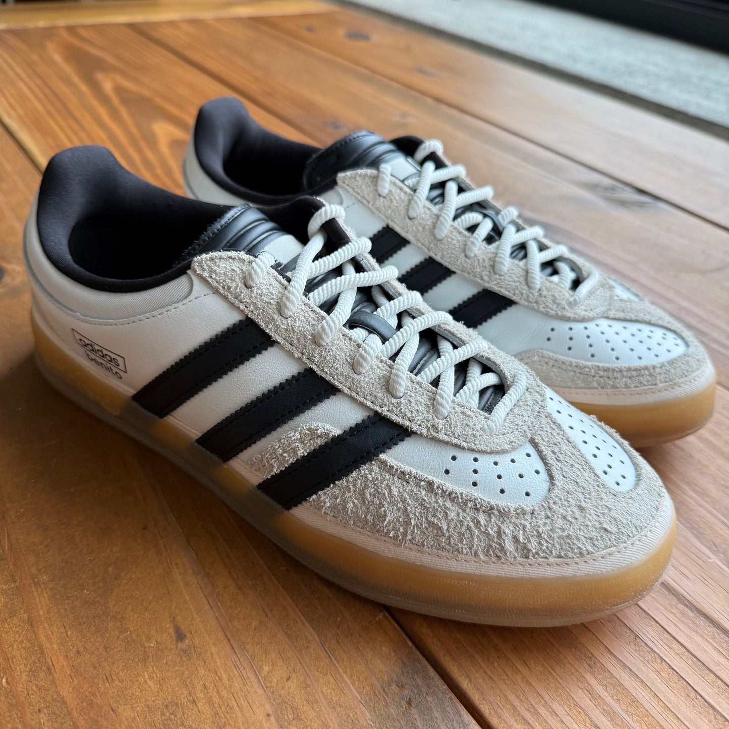 SIZE 10 - Bad Bunny x Gazelle Indoor 'Core White' (Used/No Box)