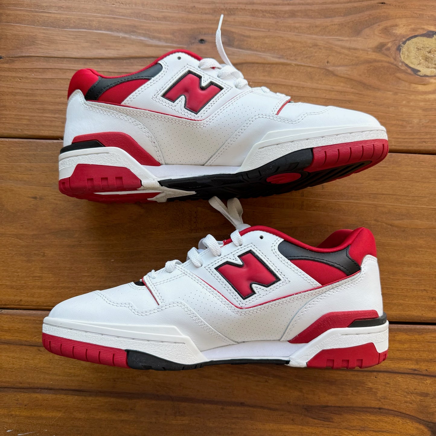 Size 10.5 - New Balance 550 'White Team Red' (Used/Rep Box)