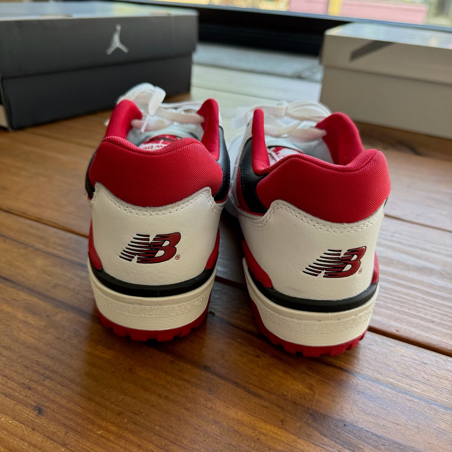 Size 10.5 - New Balance 550 'White Team Red' (Used/Rep Box)