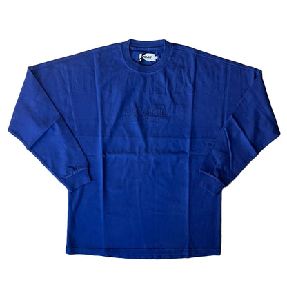 Large - Palace New York Shop Drop Shoulder Langarmshirt 'Navy'