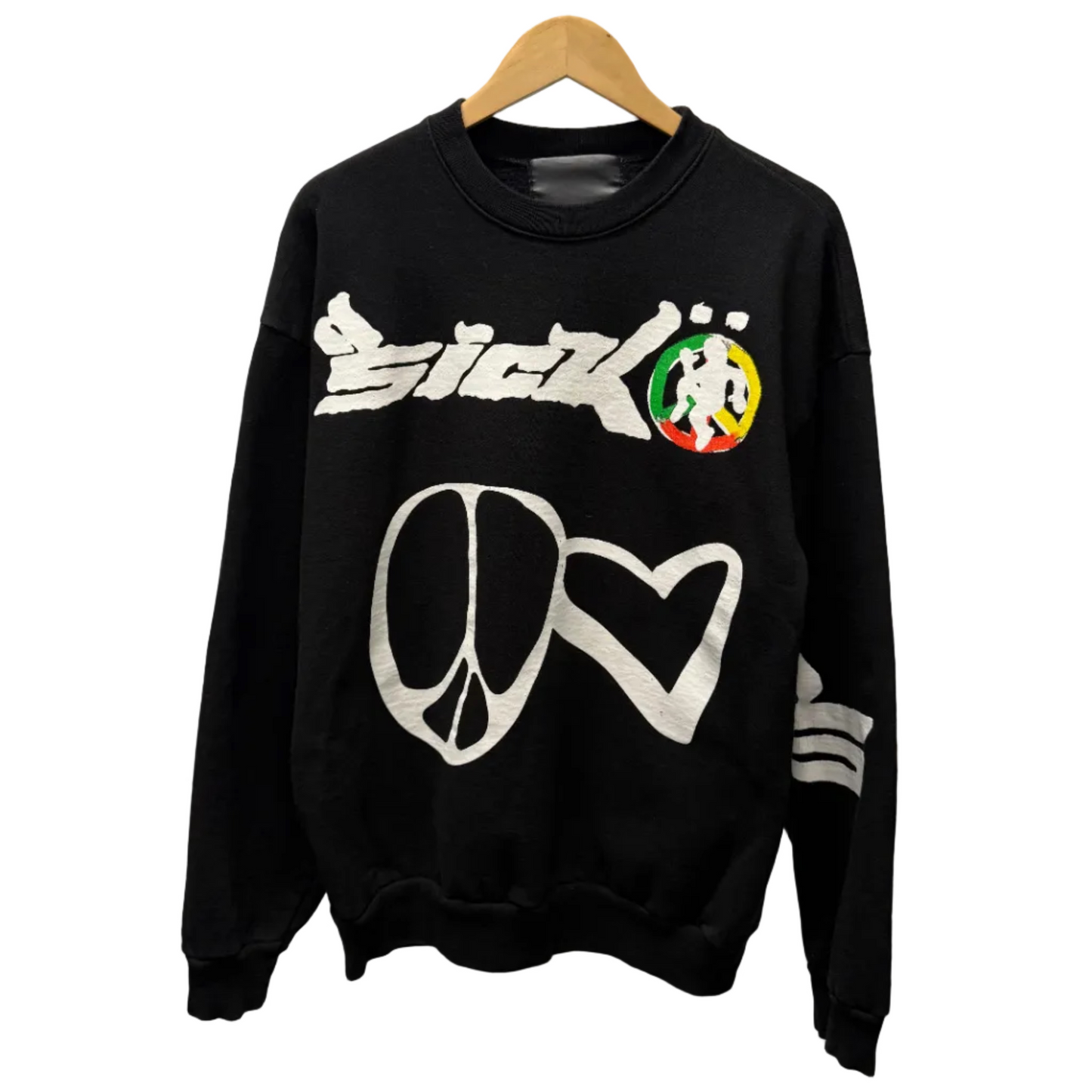 Large - Sicko Peace Love Crewneck (Pre-Owned)