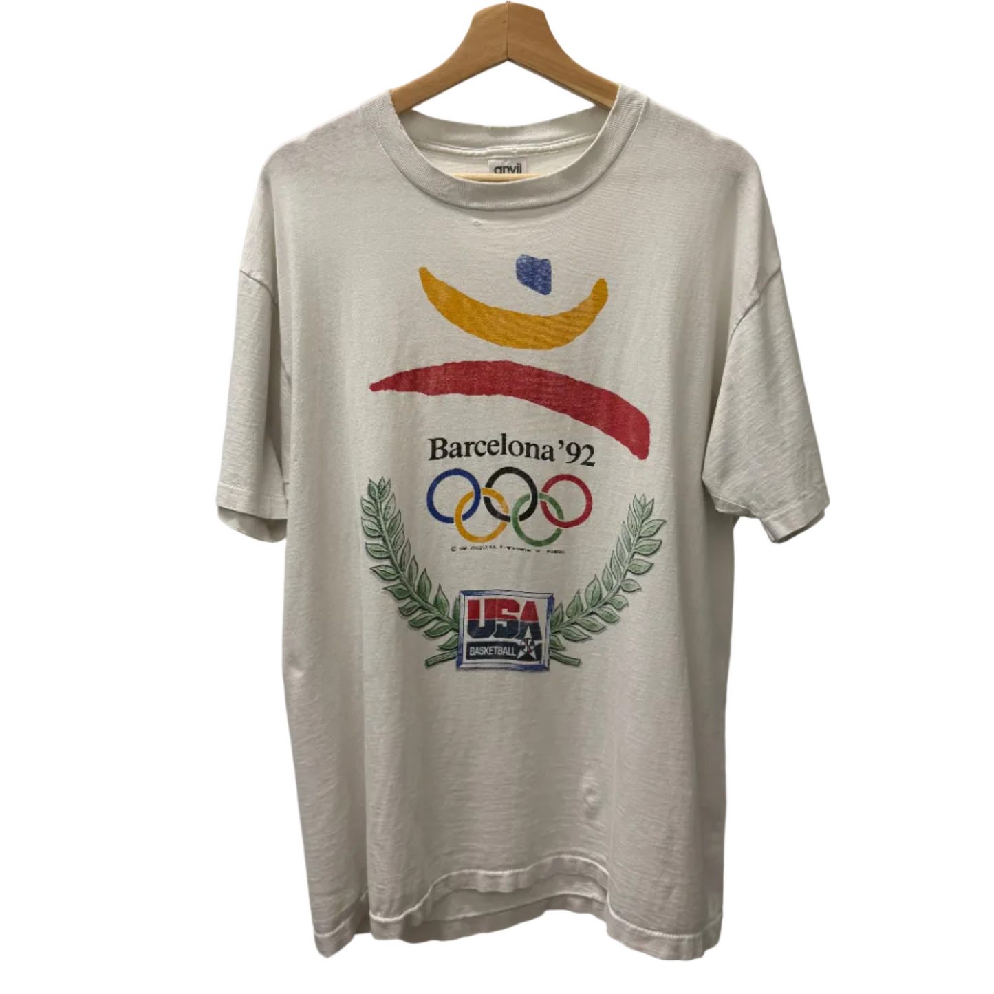 Large - Vintage 92 USA Barcelona Tee