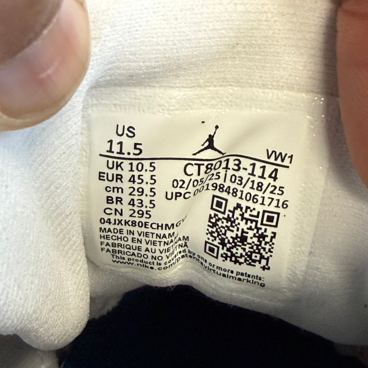 Size 11.5 - Jordan 12 Retro 'French Blue' 2025 (Used)
