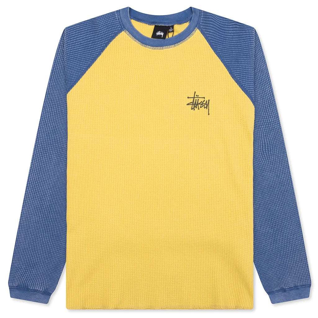 Large - Stussy Raglan Basic Thermal 'Two Tone'
