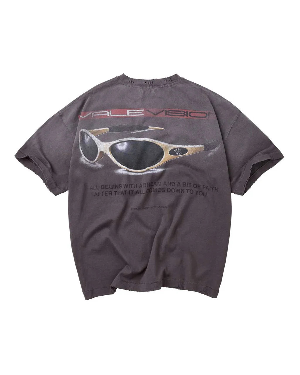 Small - Vale Forever Vision Tee 'Charcoal'
