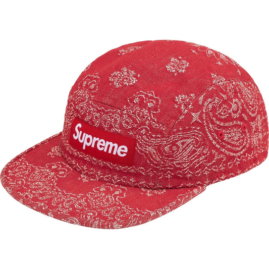 Supreme Bandana Jacquard Denim Camp Cap