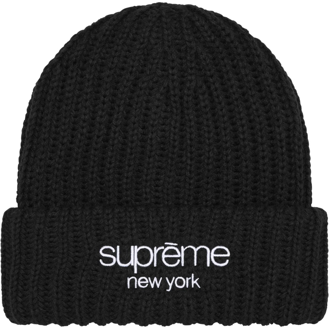 Supreme Classic Logo Chunky Ribbed Beanie