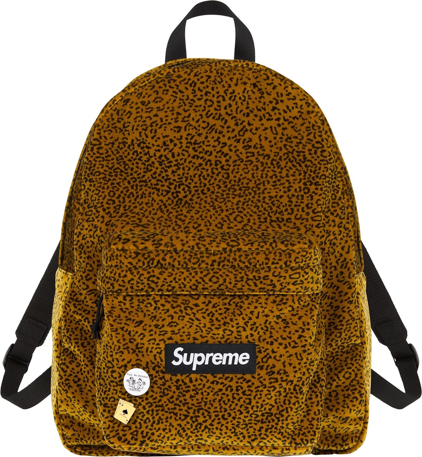 Supreme Velvet Backpack 'Tan Leopard'