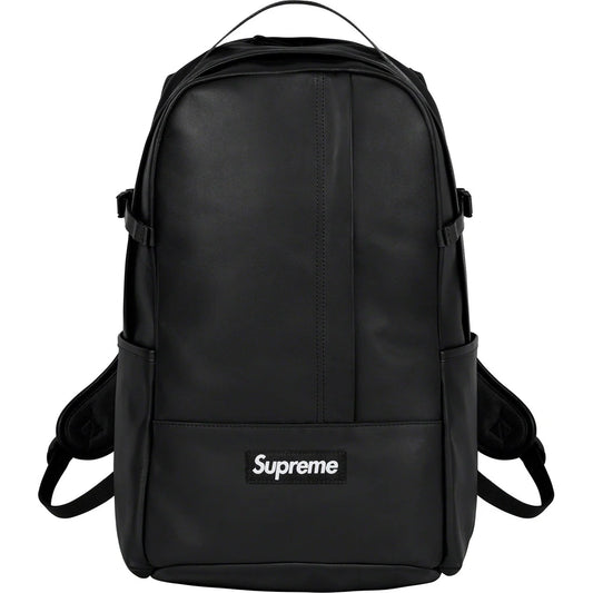 Supreme Leather Backpack - Black