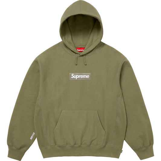 Supreme Box Logo Hooded Sweatshirt 'Light Olive'