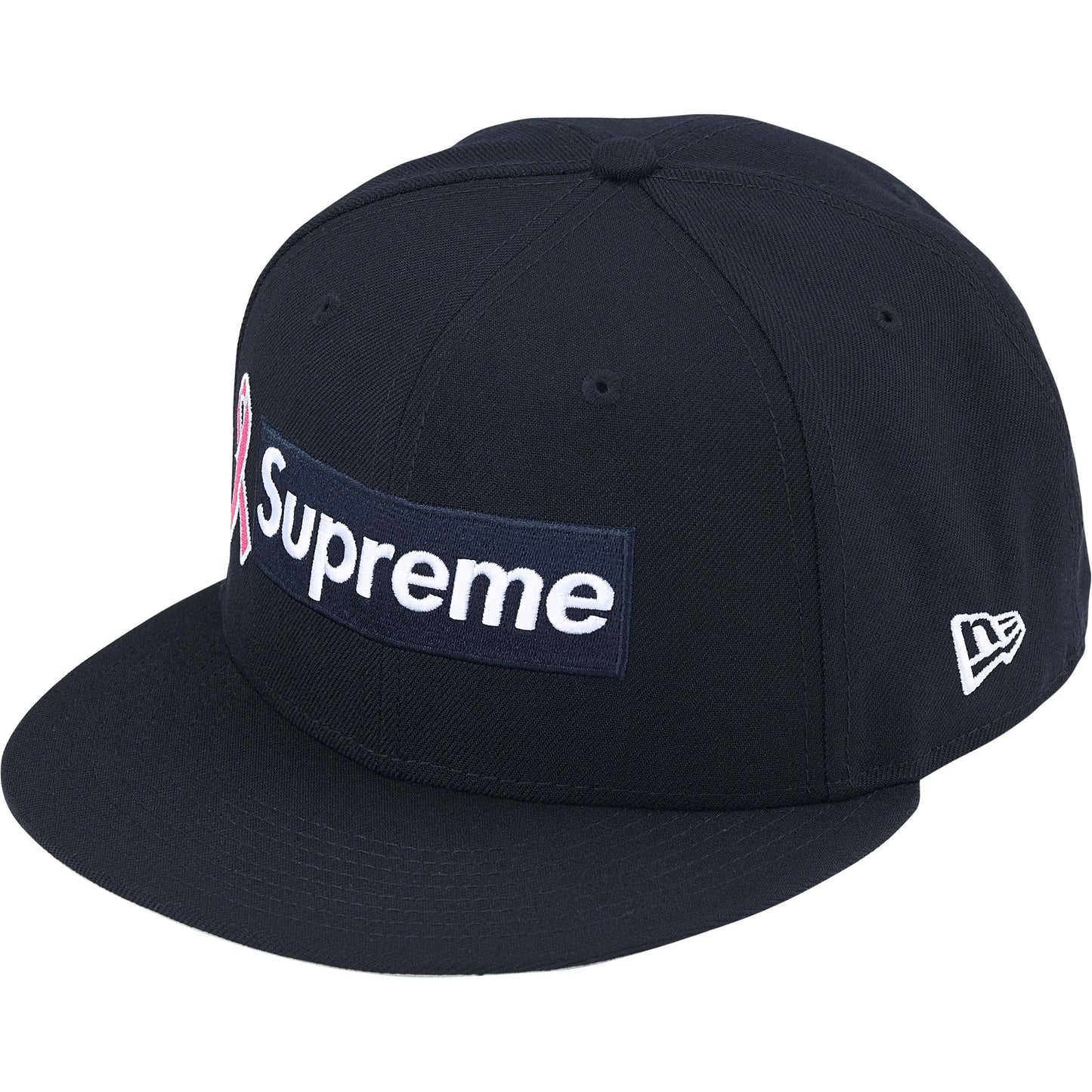 Supreme Breast Cancer Awareness Box Logo New Era® 'Navy'