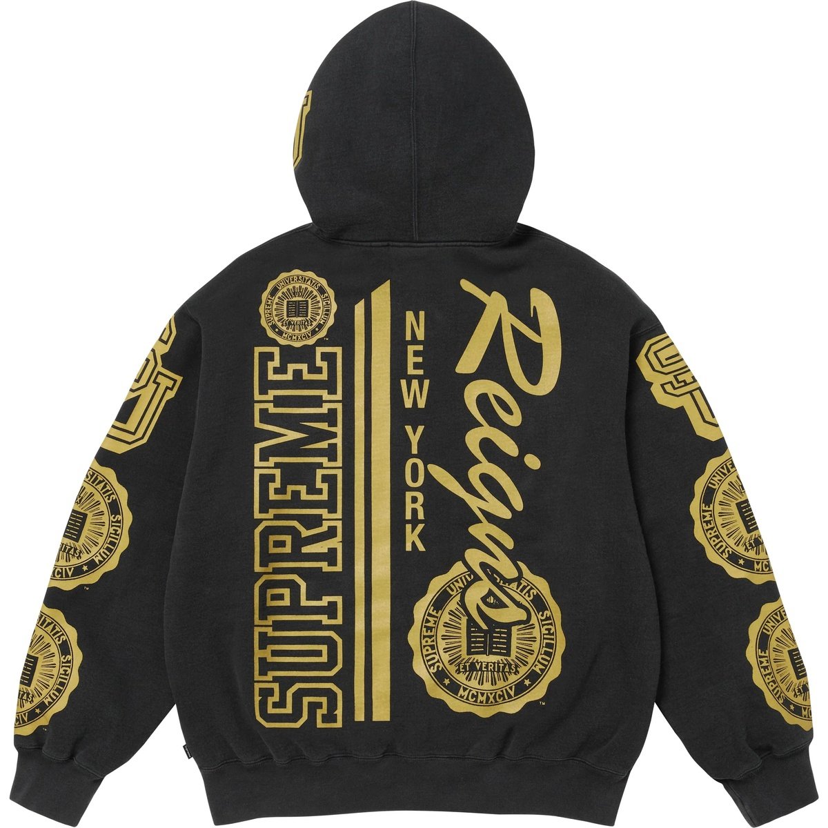 Supreme Knowledge Reigns Zip Up Hooded Sweatshirt