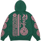 Supreme Knowledge Reigns Zip Up Hooded Sweatshirt