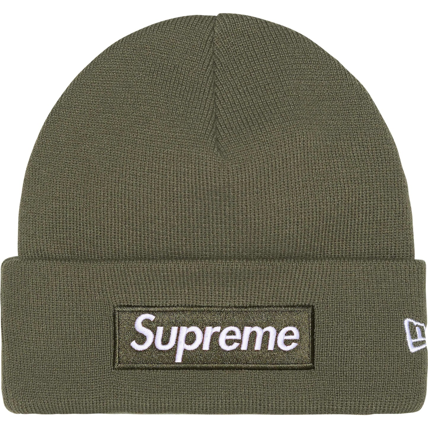 Supreme New Era® Box Logo Beanie 'Light Olive'