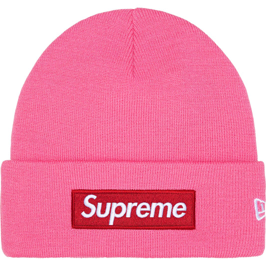 Supreme New Era® Box Logo Beanie 'Magenta'