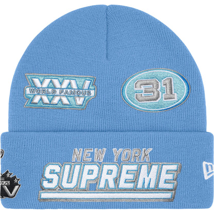 Supreme New Era® Football Beanie 'Light Blue'