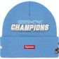 Supreme New Era® Football Beanie 'Light Blue'