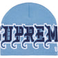 Supreme New Era Outline Beanie 'Light Blue'