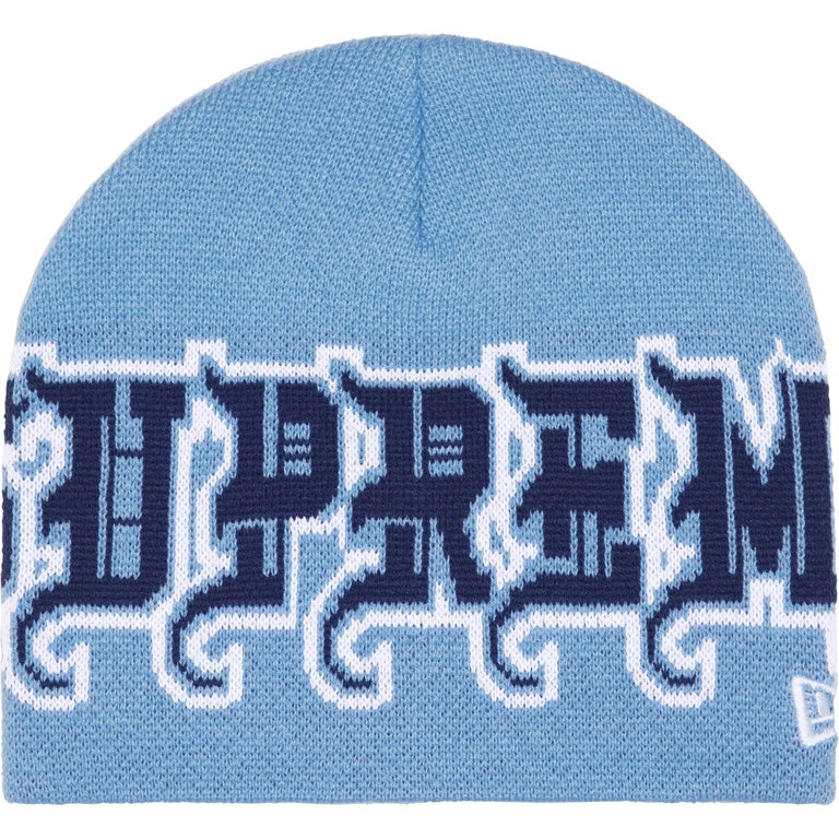 Supreme New Era Outline Beanie 'Light Blue'