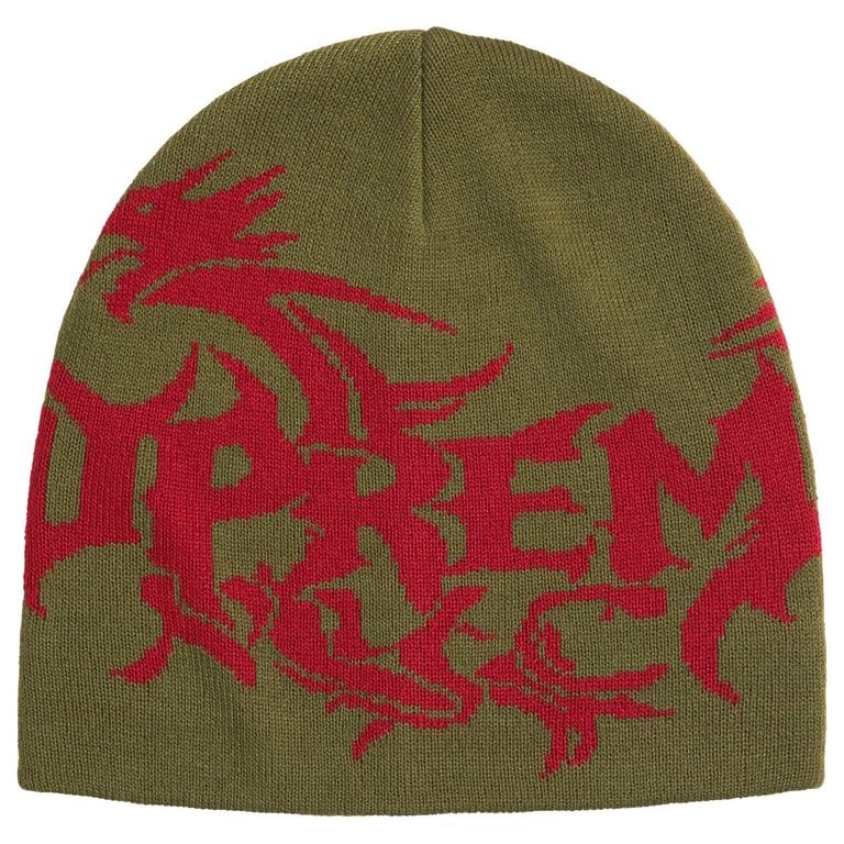 Supreme Dragon Beanie 'Olive'