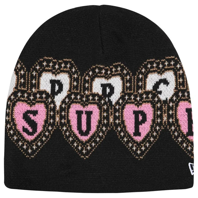 Supreme New Era® Hearts Beanie 'Black'