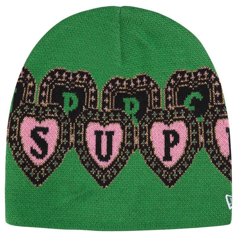 Supreme New Era® Hearts Beanie 'Green'