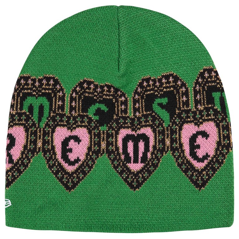 Supreme New Era® Hearts Beanie 'Green'