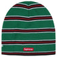 Supreme New Era® Stripe Beanie 'Green'