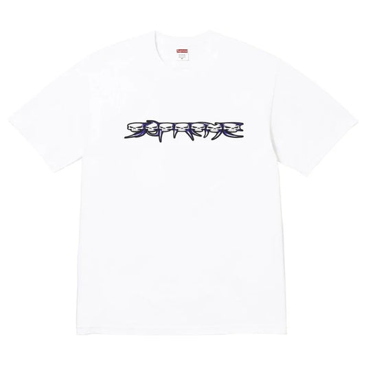 Medium - Supreme Skulls Spellout Tee 'White'