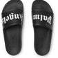 Size 43 - Palm Angels Logo Pool Slide 'Black White'