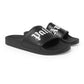 Size 43 - Palm Angels Logo Pool Slide 'Black White'