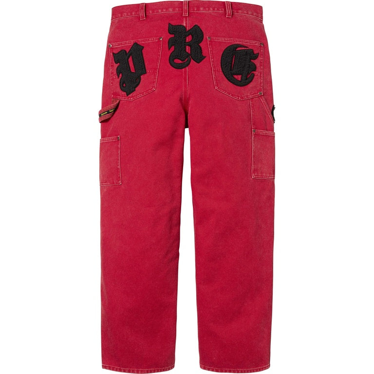 Supreme Old English Canvas Double Knee Painter Pant „Rot“