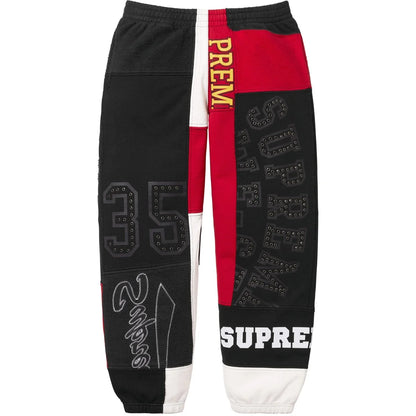 Supreme Patchwork Sweatpants 'Black'