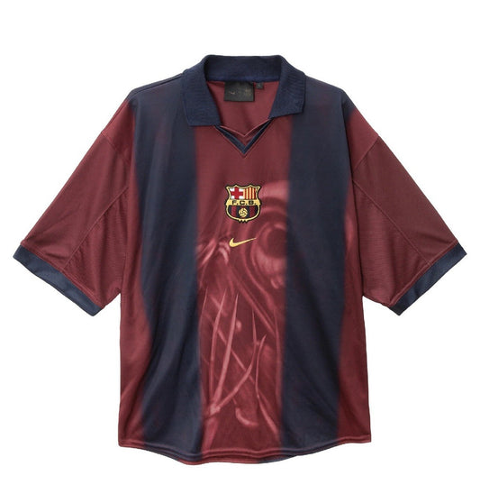Large - Travis Scott x Nike x FC Barcelona Retro 2000/01 Home Skeleton Jersey