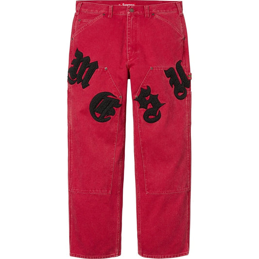 Supreme Old English Canvas Double Knee Painter Pant „Rot“