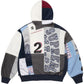 Supreme Patchwork Zip Up Hooded Sweatshirt