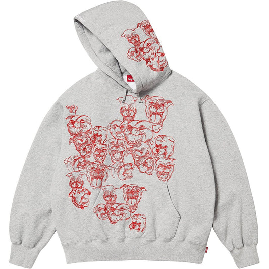 Supreme Pitbulls Embroidered Hooded Sweatshirt
